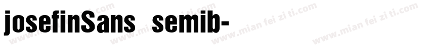 josefinSans semib字体转换